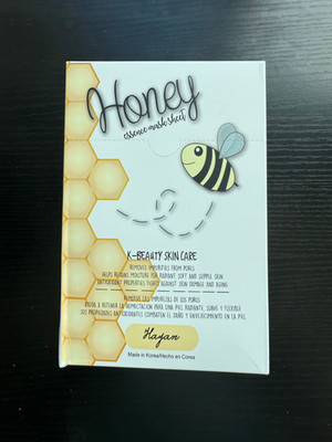 K beauty face masks Honey essence box of 10 masks for soft and supple skin
