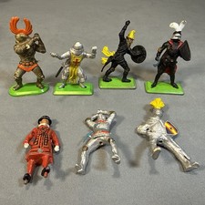 Vintage Britains Deetail Silver Black Gold Knights Incomplete Figure Lot 1971/87