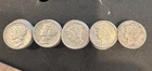 50 -1940’s Mercury Dimes - 90% Silver – Fine to AU- Mixed Mints