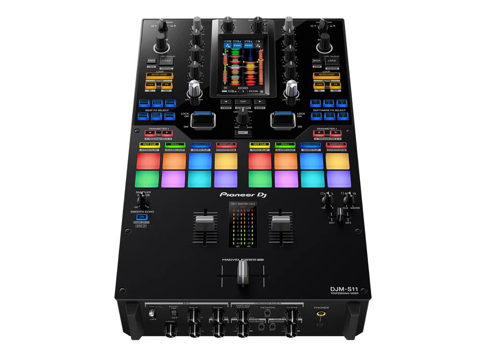 Pioneer DJ DJM-S11 Professional scratch style 2-channel DJ mixer Black - Image 4 of 4