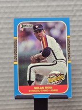 1987 NOLAN RYAN Donruss Highlights #53! EX CONDITION!!!