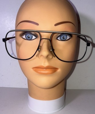 Vintage Adensco Alfa Romeo Liven Eye Glasses 9101 140 Black Rim No Lens