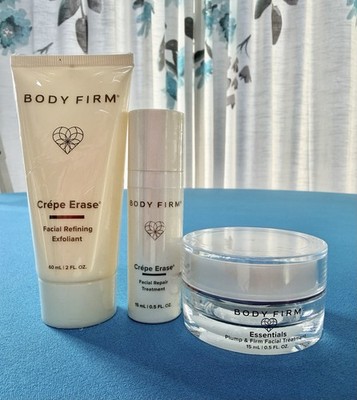 Body Firm Crepe Erase Facial Travel Lot Plump & Firm Refining Exfoliant Repair