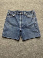 Levi 505 Men's Jean Shorts Size 38 Denim Vintage 90s Orange Tab 