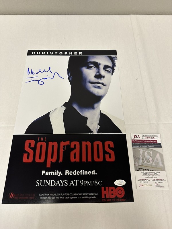 MICHAEL IMPERIOLI Signed SOPRANOS Auto 11X17 PHOTO Poster JSA