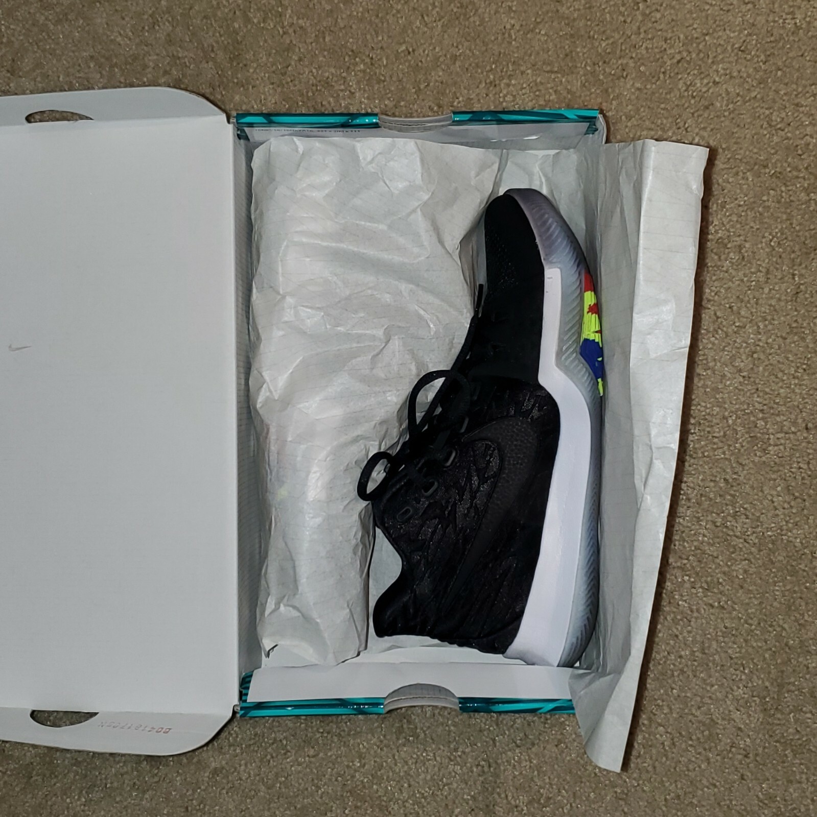 kyrie 3 black multicolor