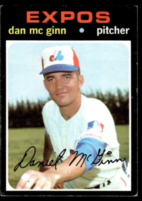 1971 Topps Baseball Card Dan McGinn Montreal Expos #21 VG