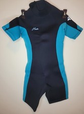 Hevto Kids Wetsuit Shorty Blue Black 2mm Neoprene XL Youth Swim Surf Guard