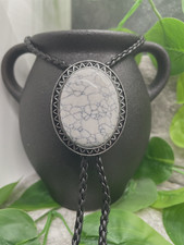 Rodeo Bolo Tie Western Cowboy Black Leather Necktie New Free Ship A3922