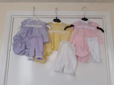 18"/16"/14" Dolls Clothes Smock,hat & leggings to fit Baby Annabel Tiny Tears et