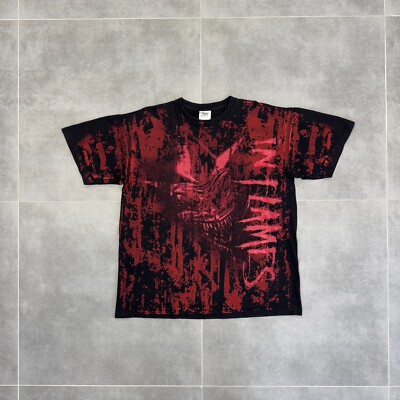 Vintage In Flames Band Tee T-Shirt Größe XL