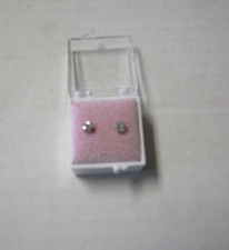 Kids Earrings By Kelli's, 14k Gold Filled Zirconia, Studs, 1/8 " Wide, New