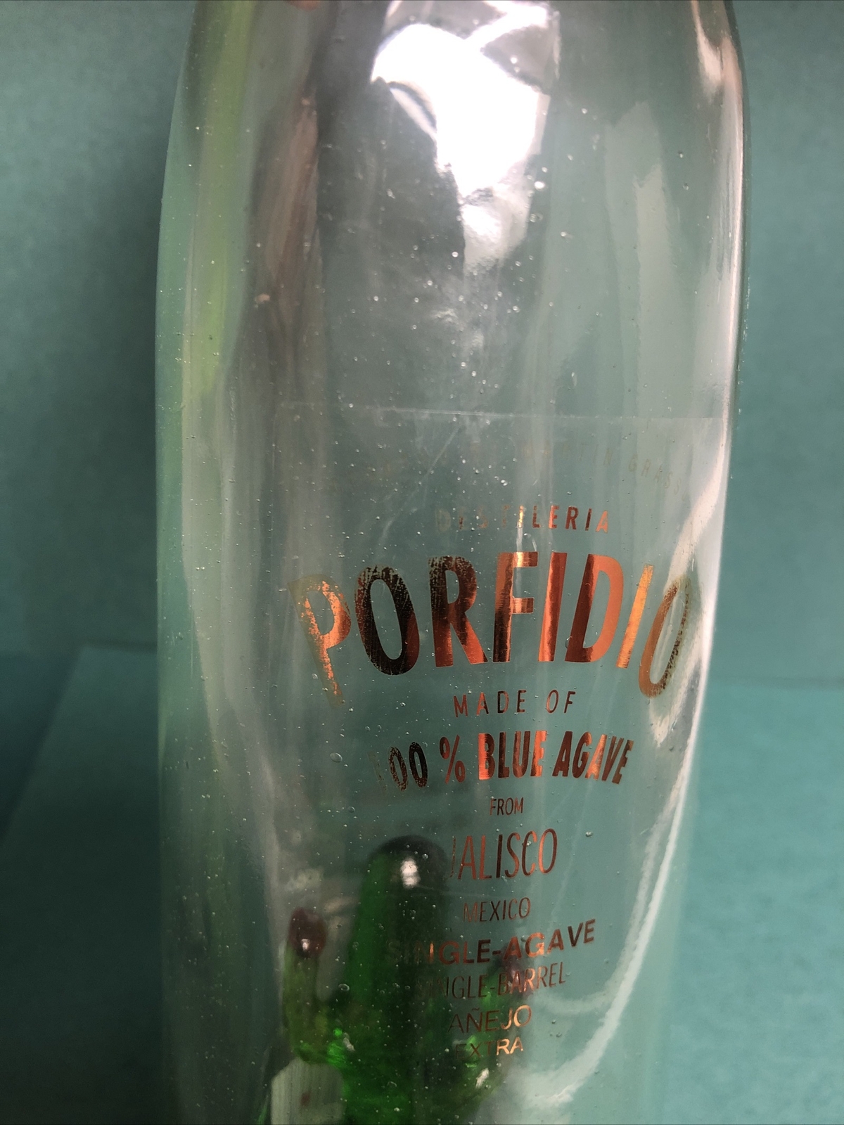 Porfidio Blue Agave Tequila Cactus Empty Bottle Green (SH24) eBay
