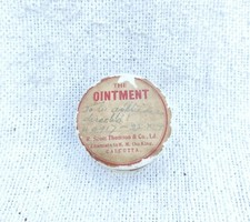 1890s Vintage R Scott Thomson Chemiker Sich H M King Die Salbe Porzellan C206