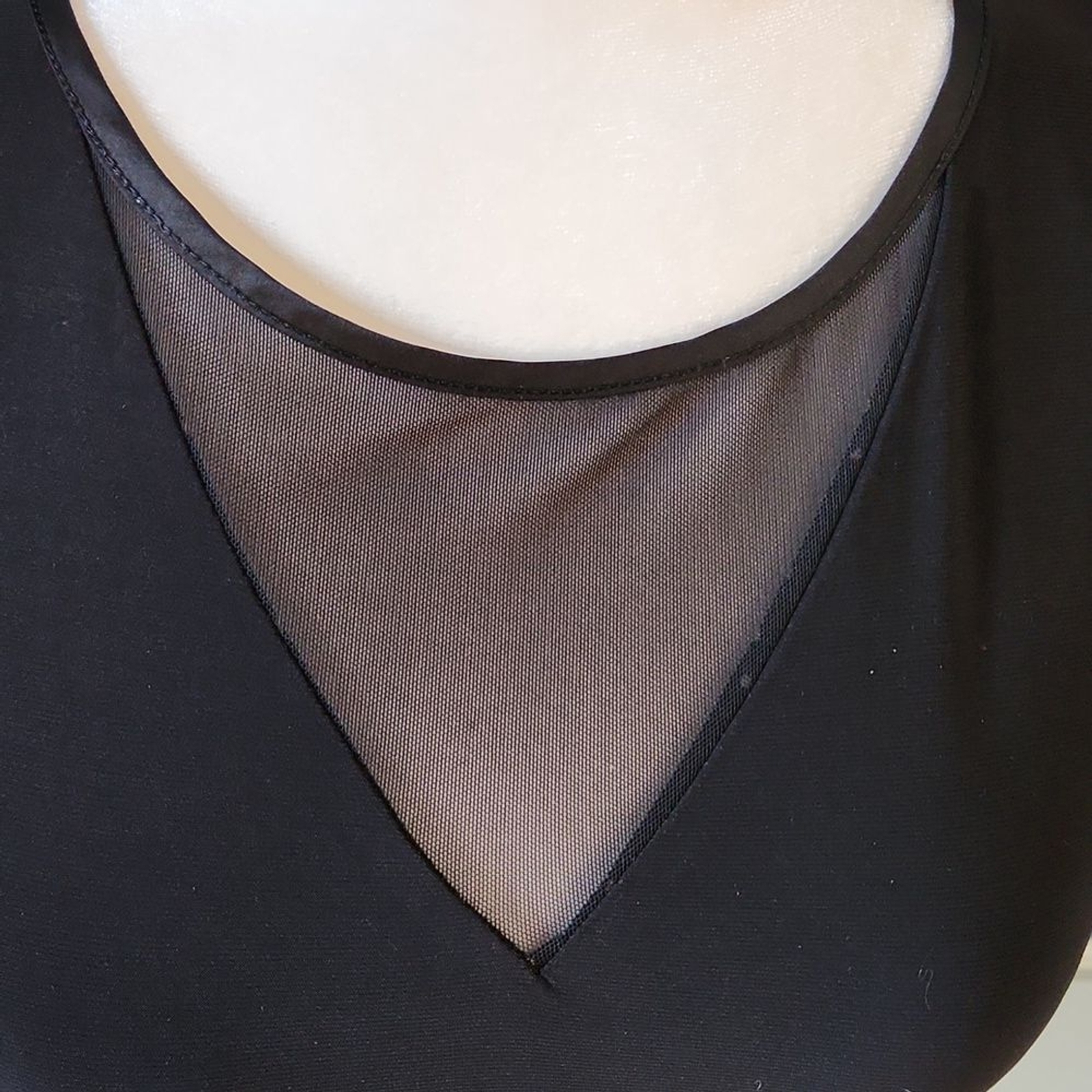 WHBM Black White Reversible Micro Dot Solid Tank … - image 4