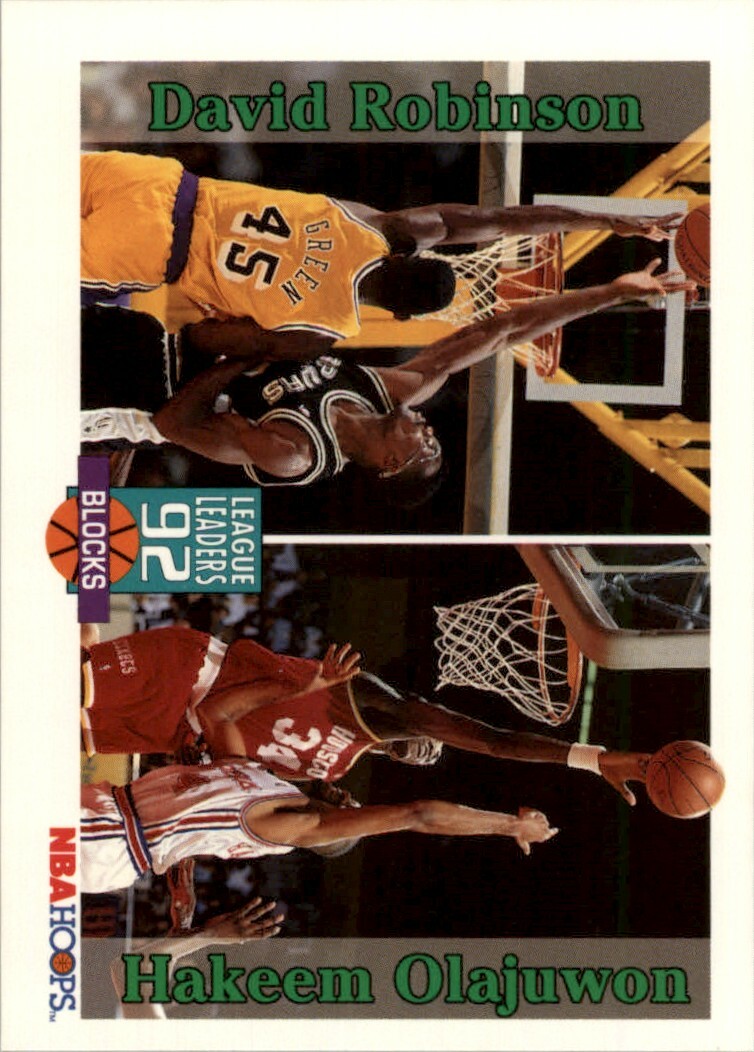 1992-93 Hoops David Robinson/Hakeem Olajuwon #323 | eBay
