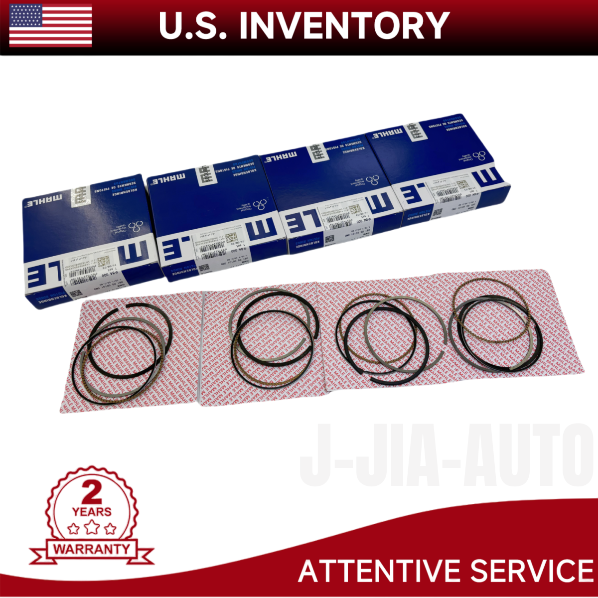 4PCS BMW Piston Ring Set Fits 120i 320i E46 E90 E91 E92 E81 E87 N42 Engine 11257562457