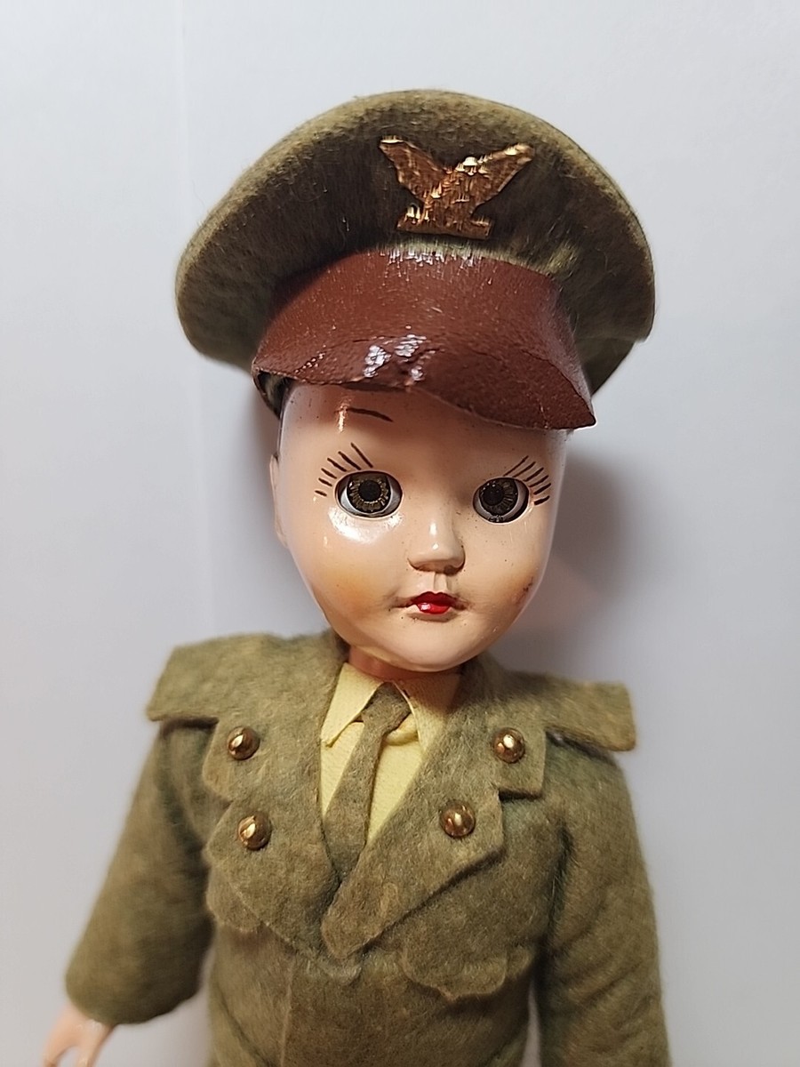 Mid-Century WWII US Army Soldier A Marcie Doll display picture 3