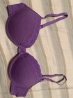 “New” Elegant Bra Panty Set Size 32A/S Color Purple — photo 2