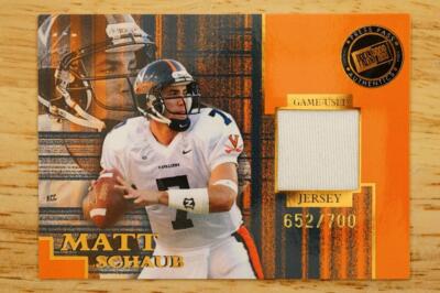 2004 Press Pass SE Game Used Jerseys Bronze /700 Matt Schaub JC/MS Rookie RC