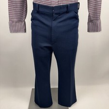Vintage 60s 70s Disco Pants Leisure Suit Wide Leg Leisure Suit MCM Mens 36 27