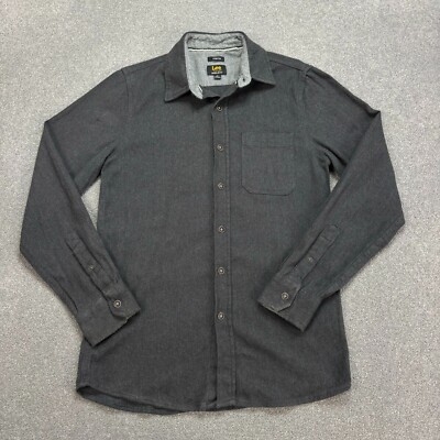 Lee Jeanshemd Erwachsene Small Grau Western Cowboy USA Rodeo Retro 90er Herren