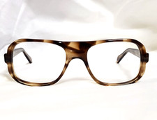 VTG RARE MENS FRAMES LE STAR LESTAR SIR SQUARE SUNGLASSES EYEGLASSES BROWN NICE