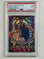 Devi Avdija Rookie 2020 Panini Prizm Draft Picks #86 Purple Wave PSA Mint 9