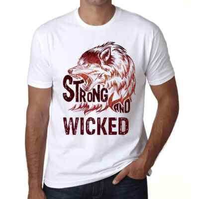 Herren Grafik T-Shirt Starker Wolf und böser Wolf   Strong Wolf And Wicked