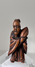 Netsuke Sambaso Dancer Brooch/Pin