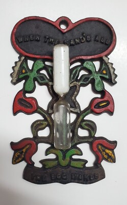 Vintage Wilton Cast Iron Trivet Kitchen Sand Egg Timer