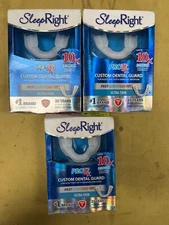 3 New SleepRight ProRX Custom Dental Guard Ultra-Thin - White