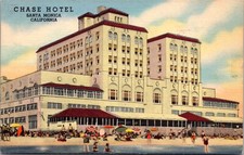 Linen Postcard Chase Hotel 1725 Ocean Front in Santa Monica, California