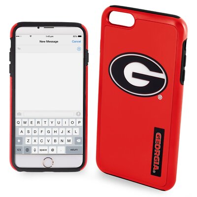 FOCO NCAA Georgia Bulldogs Dual Hybrid Case for iPhone 8+, 7+ & 6S+ (5.5'')