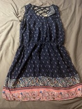 Pink Rose Sz Large dress    N269