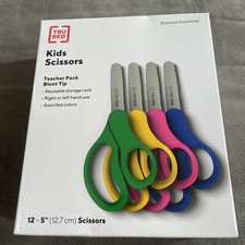 TRU RED Staples Teacher Pack 5"" Kids Blunt Tip Stainless Steel Scissors
