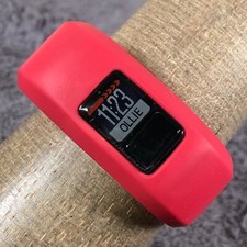 Orologio Digitale Garmin Vivofit Jr. Unisex Gomma Rossa Fitness Tracker Quarzo 6"