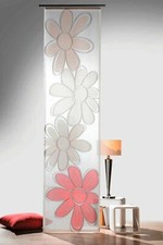 Flächenvorhang Schiebegardine Vorhang inkl. Zubehör 60x245cm Natur Blumen Typ569