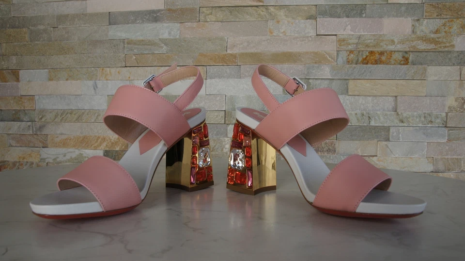 Baldinini Sandalias EU 36 36,5 37 37,5 38 38,5 40 Rosa Antiguo UVP 500 € - Imagen 2 de 4