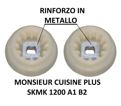 2 Joint Sleeve Metal LIDL SILVERCREST Monsieur Cuisine Plus SKMK 1200 A1 B2