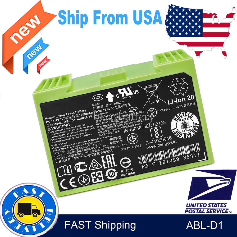 iRobot Roomba J7 J7+ 7150 7550 Replacement Battery