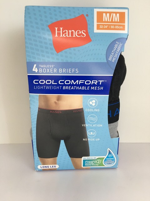 hanes men's cool comfort breathable mesh boxer brief