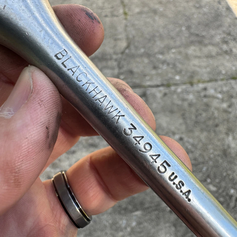 BLACKHAWK Vintage (PROTO) 34945 - 3/8" Drive Ratchet / Socket Wrench 7.5" Length - Image 2 of 4
