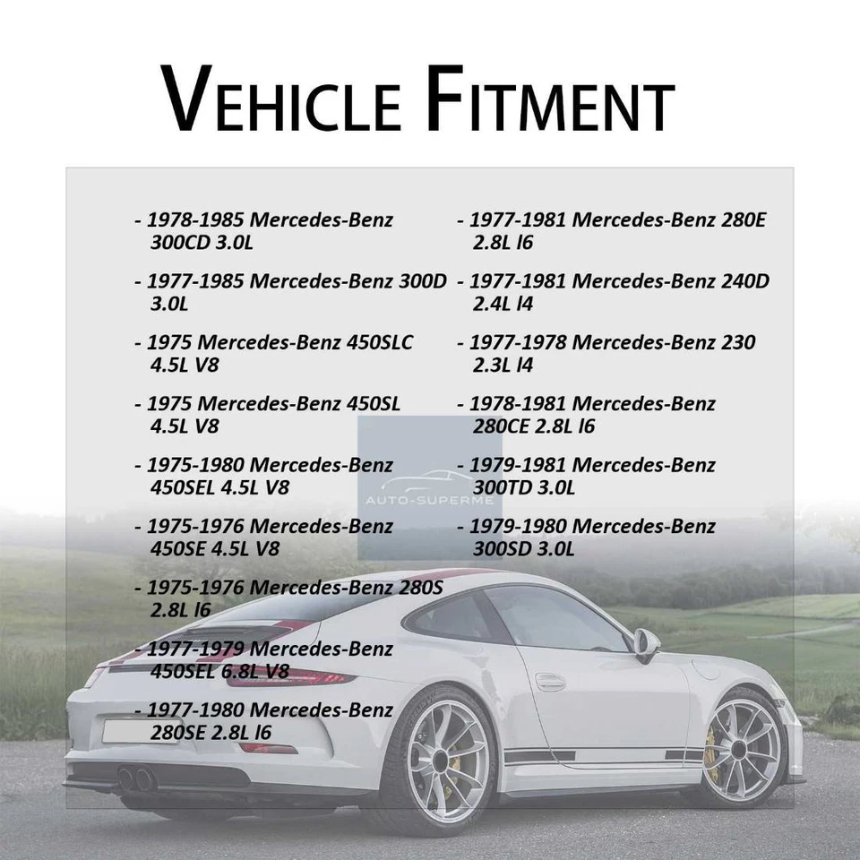 Kit de buje de brazo de control superior delantero para Mercedes-Benz 450SLC 1975 4,5 L Foto 2 de 3