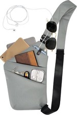 Lightweight Sling Bag, Anti Theft Crossbody Bags for Women Small, Light Grey