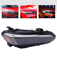 Fits 2022-2025 Honda Civic Sedan Right Side LED Headlight Assembly Right Lamp RH