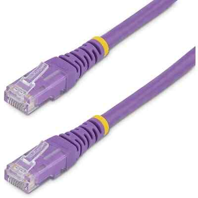 1PC STARTECH.COM C6PATCH15PL Cat6 Ethernet Cable - 15 ft - Purple - Patch Cable