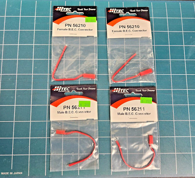 HiTEC Male/Female Set (2 Pair)  B.E.C. Connector  # PN56210, PN56211