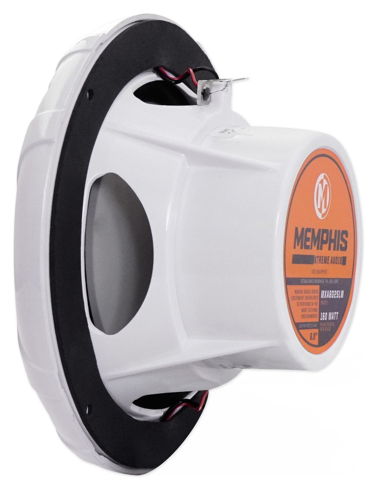 Пара динамиков Memphis Audio MXA602SLW мощностью 80 Вт с 65 светодиодами для Polaris RZR ATVUTV тележки