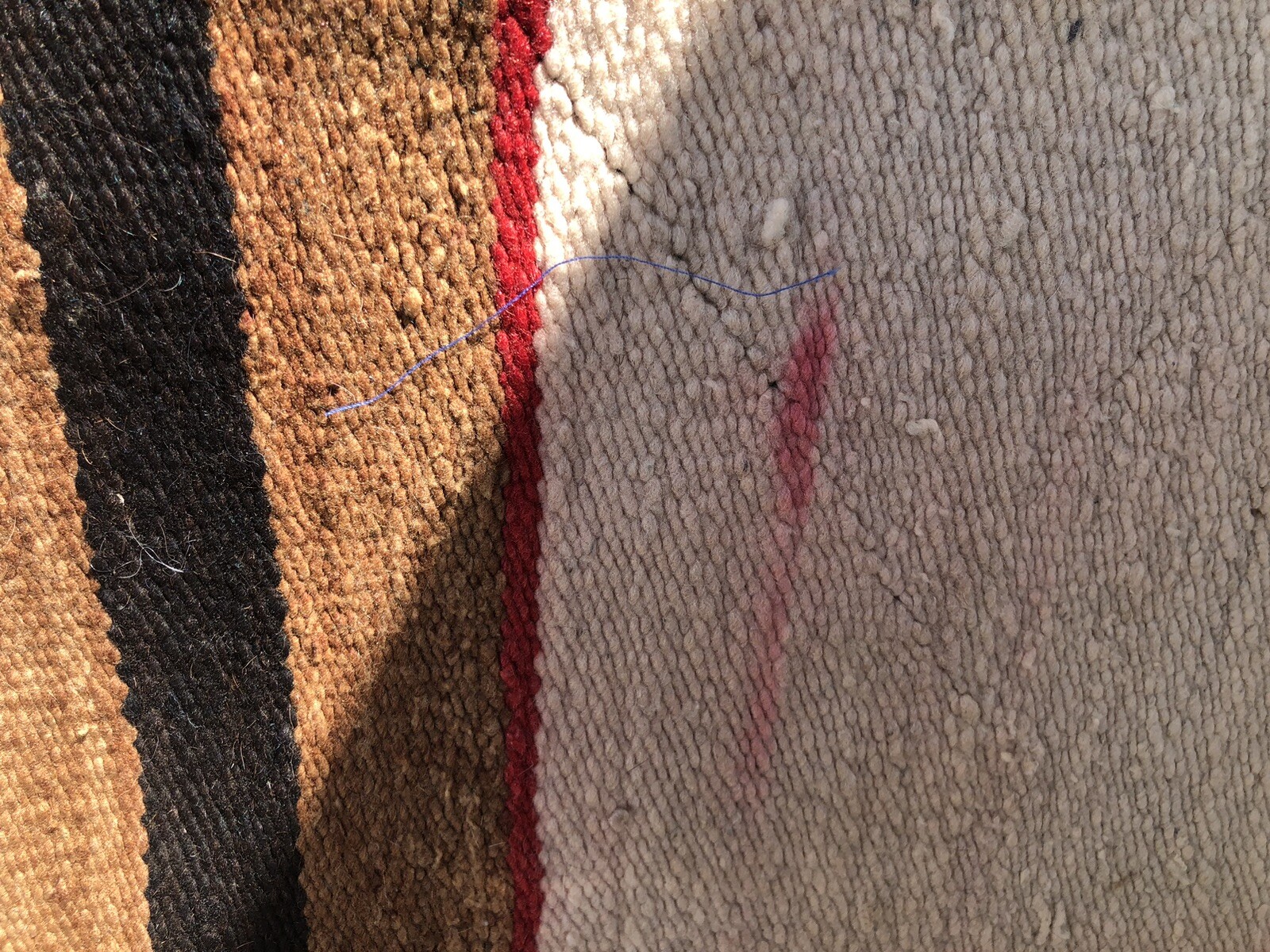 Vintage Very Old Navajo Hand Woven Unique Saddle Blanket eBay